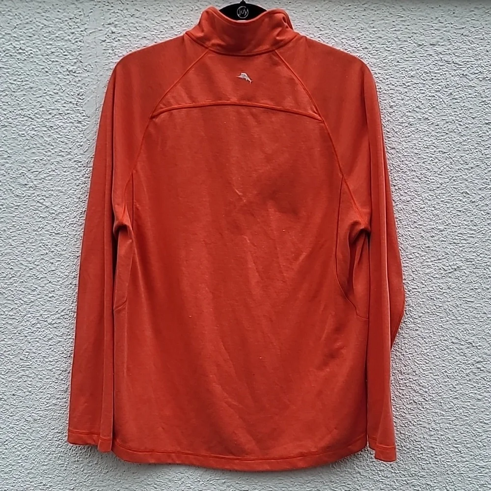 TOMMY BAHAMA sz M half zip sweatshirt pullover long sleeve knit tshirt p…